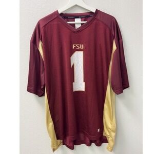 Russell Athletic FSU Seminoles Football Jersey Mens XL Garnet Gold Mesh